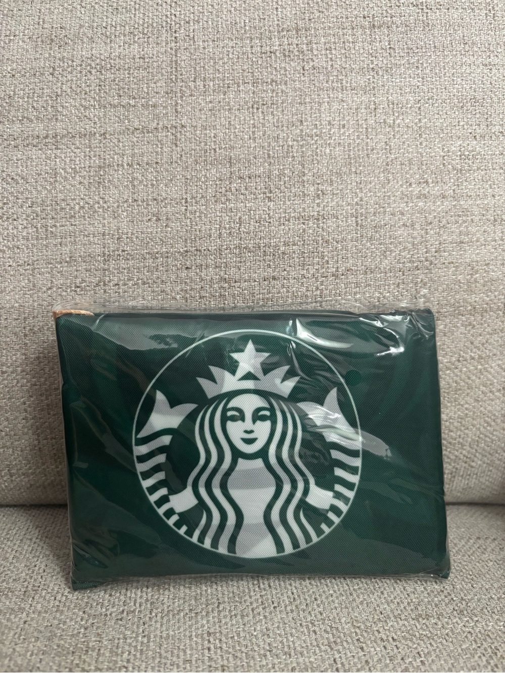 Starbucks Reusable Dark Green Tote Bag with White Siren Logo - Picture 5 of 7